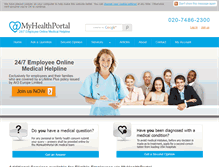 Tablet Screenshot of myhealthportal.co.uk